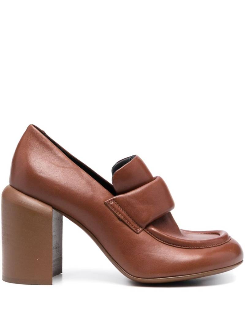 Officine Creative Esther 018 leather 90mm pumps - Brown von Officine Creative