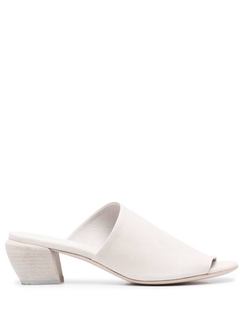 Officine Creative Helyette 016 leather mules - White von Officine Creative