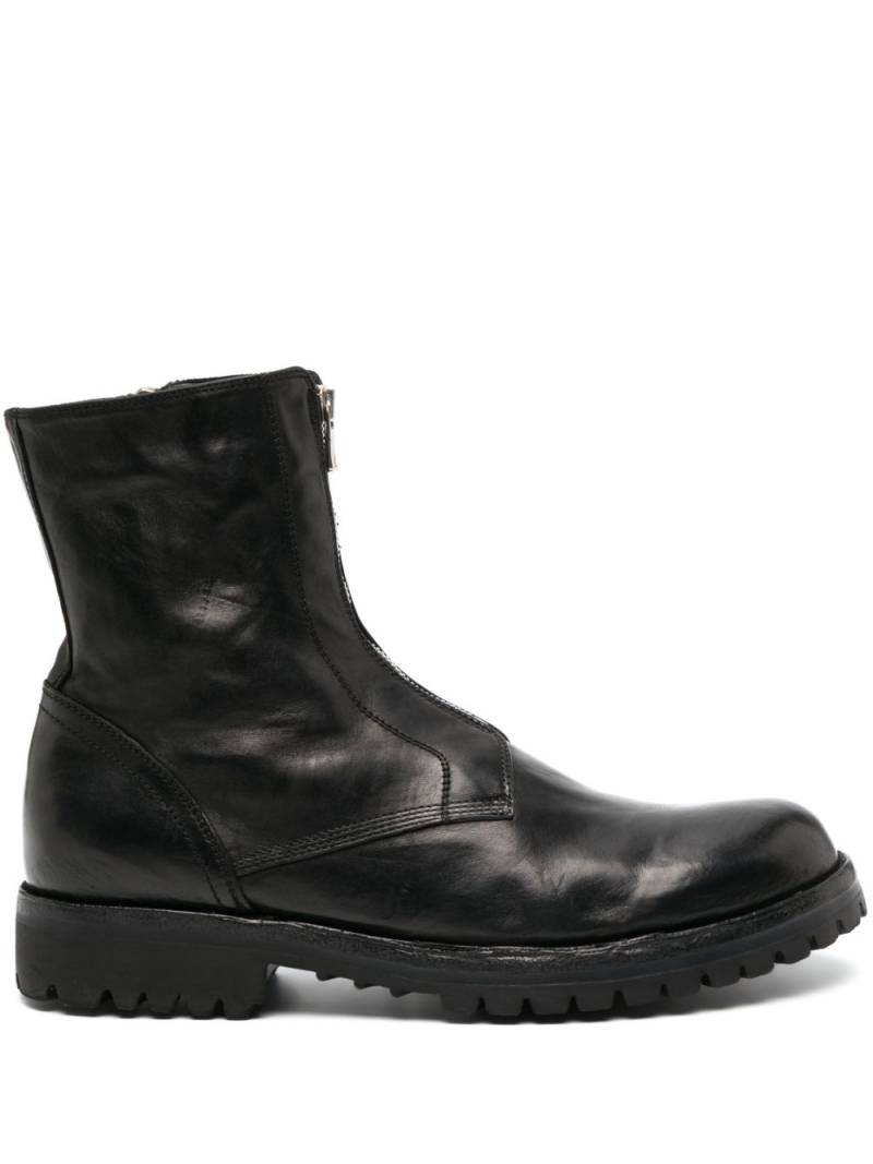 Officine Creative Ikonic 003 leather ankle boots - Black von Officine Creative