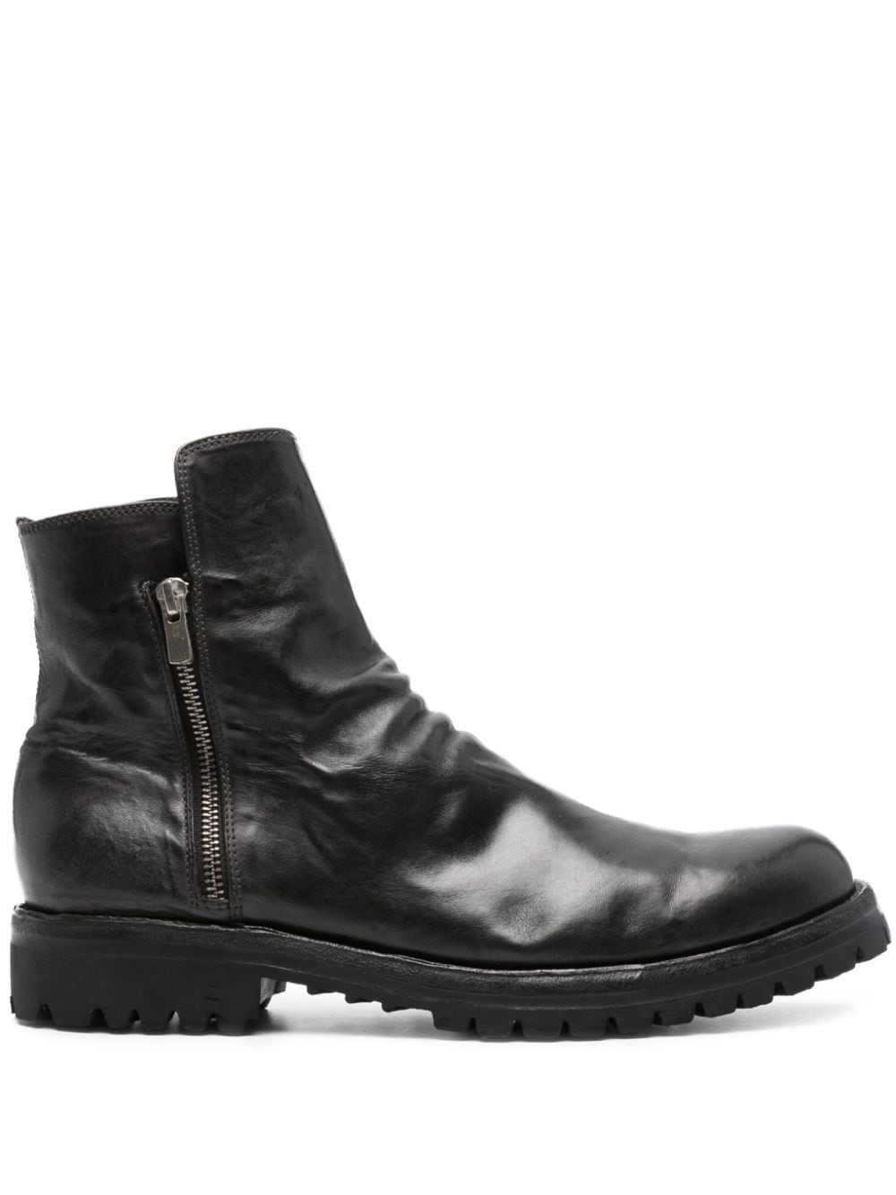 Officine Creative Ikonic 004 35mm leather boots - Black von Officine Creative