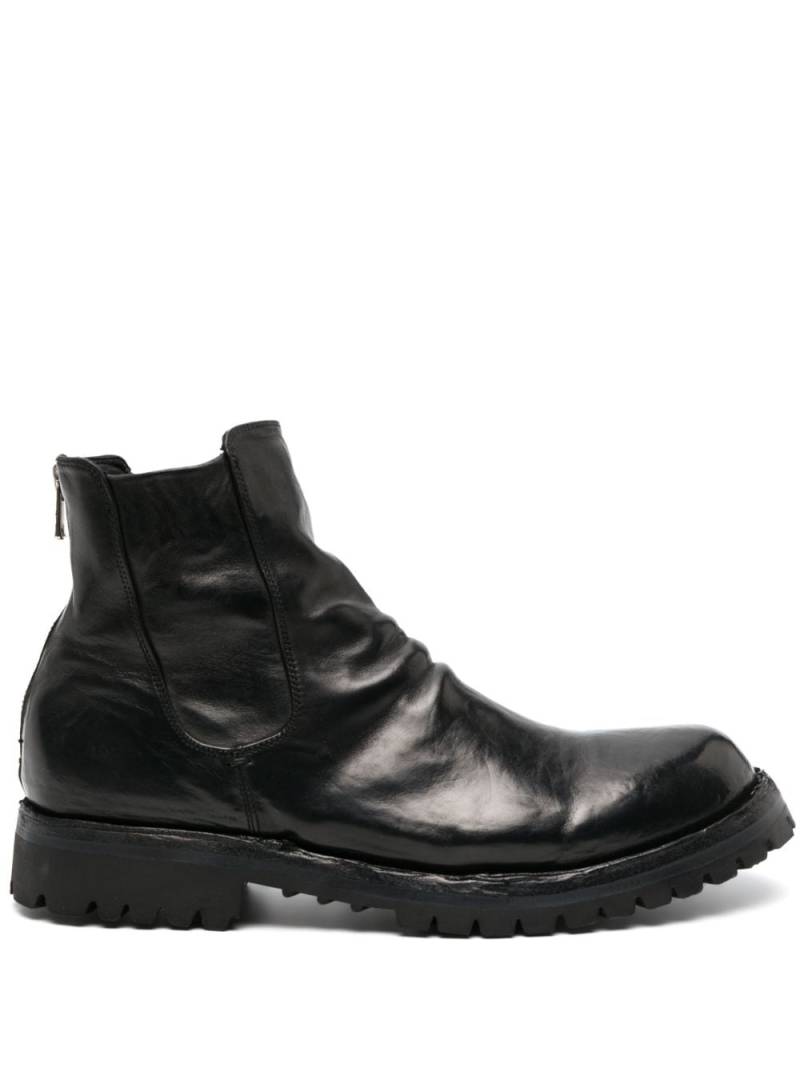 Officine Creative Ikonic 005 leather ankle boots - Black von Officine Creative