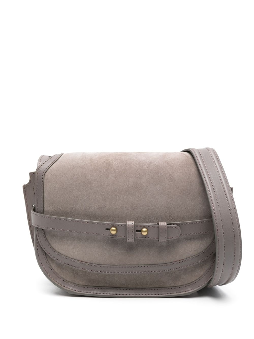 Officine Creative Saddle suede crossbody bag - Grey von Officine Creative