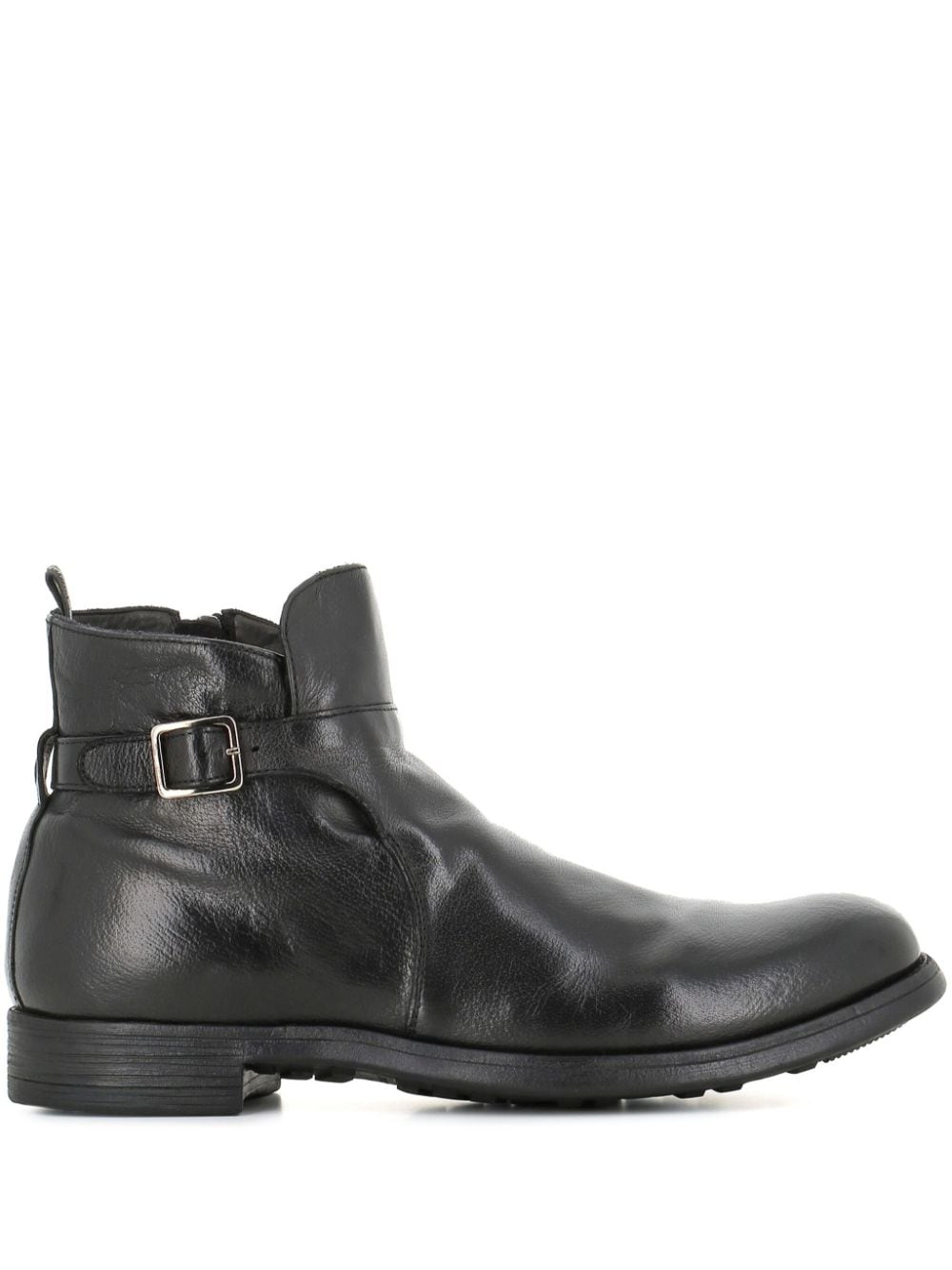 Officine Creative buckle leather boots - Black von Officine Creative