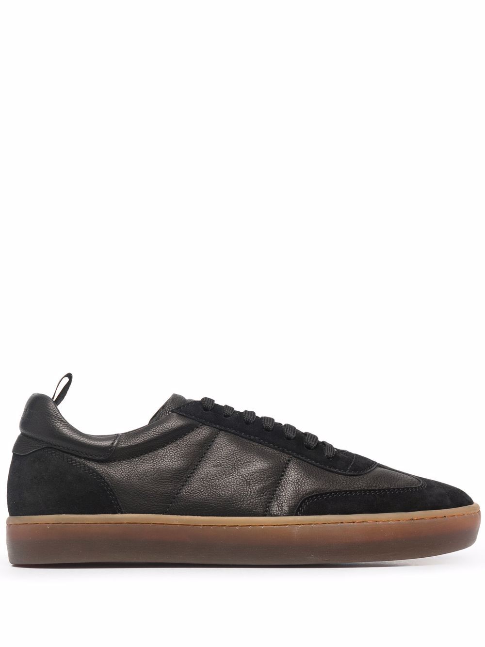 Officine Creative combined leather sneakers - Black von Officine Creative