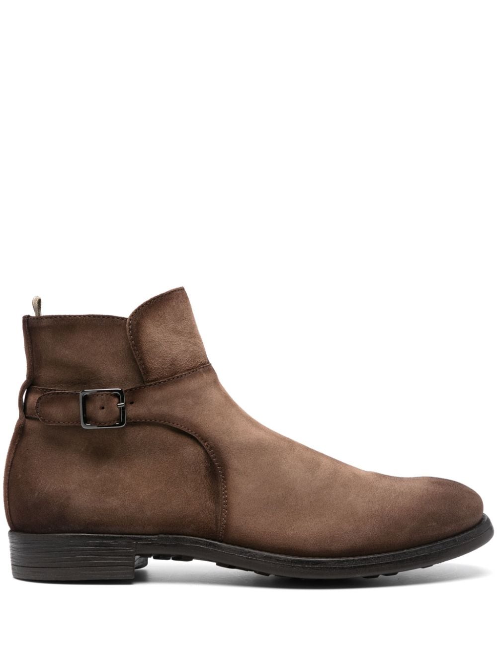 Officine Creative decorative-buckle ankle boots - Brown von Officine Creative