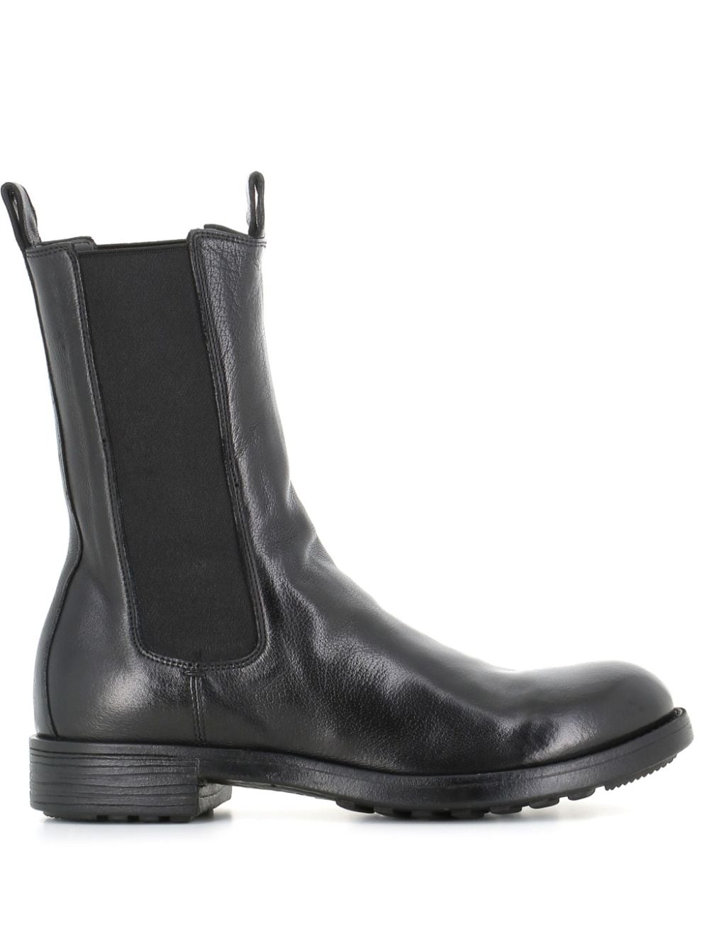 Officine Creative elasticated-panel leather boots - Black von Officine Creative