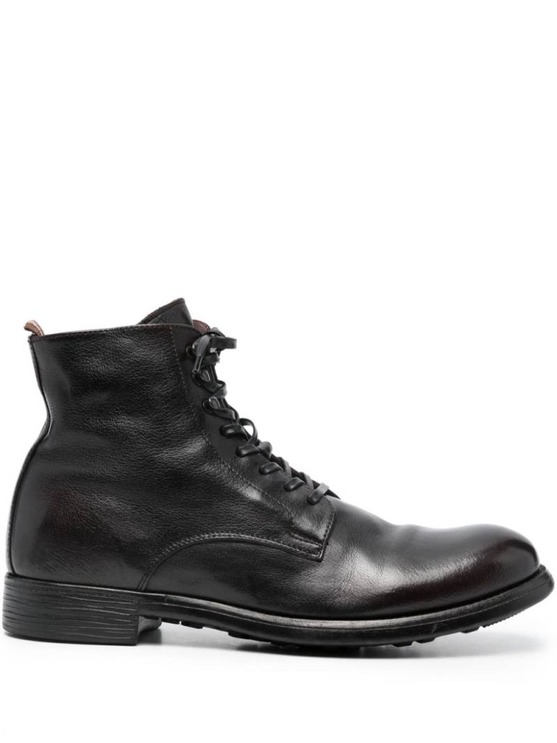 Officine Creative lace-up calf leather boots - Black von Officine Creative