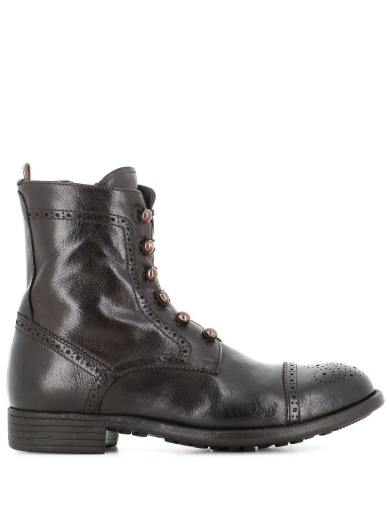 Officine Creative lace-up leather boots - Black von Officine Creative