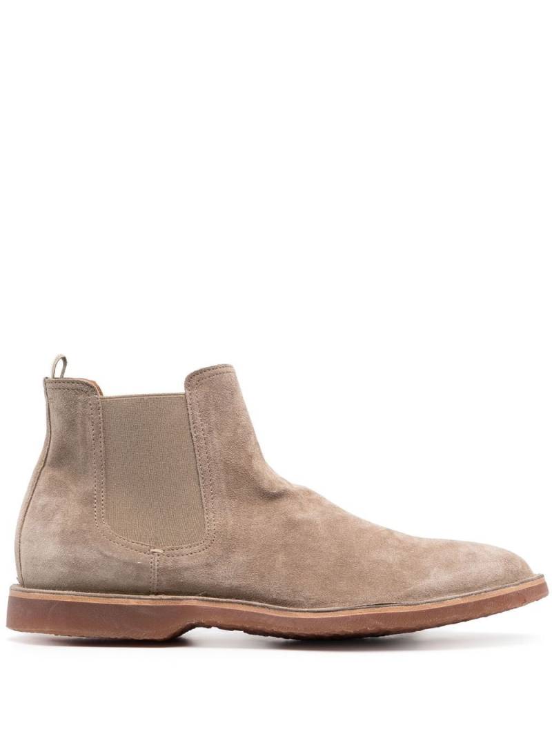 Officine Creative round-toe suede boots - Neutrals von Officine Creative