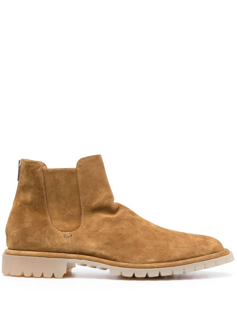 Officine Creative suede chelsea boots - Brown von Officine Creative