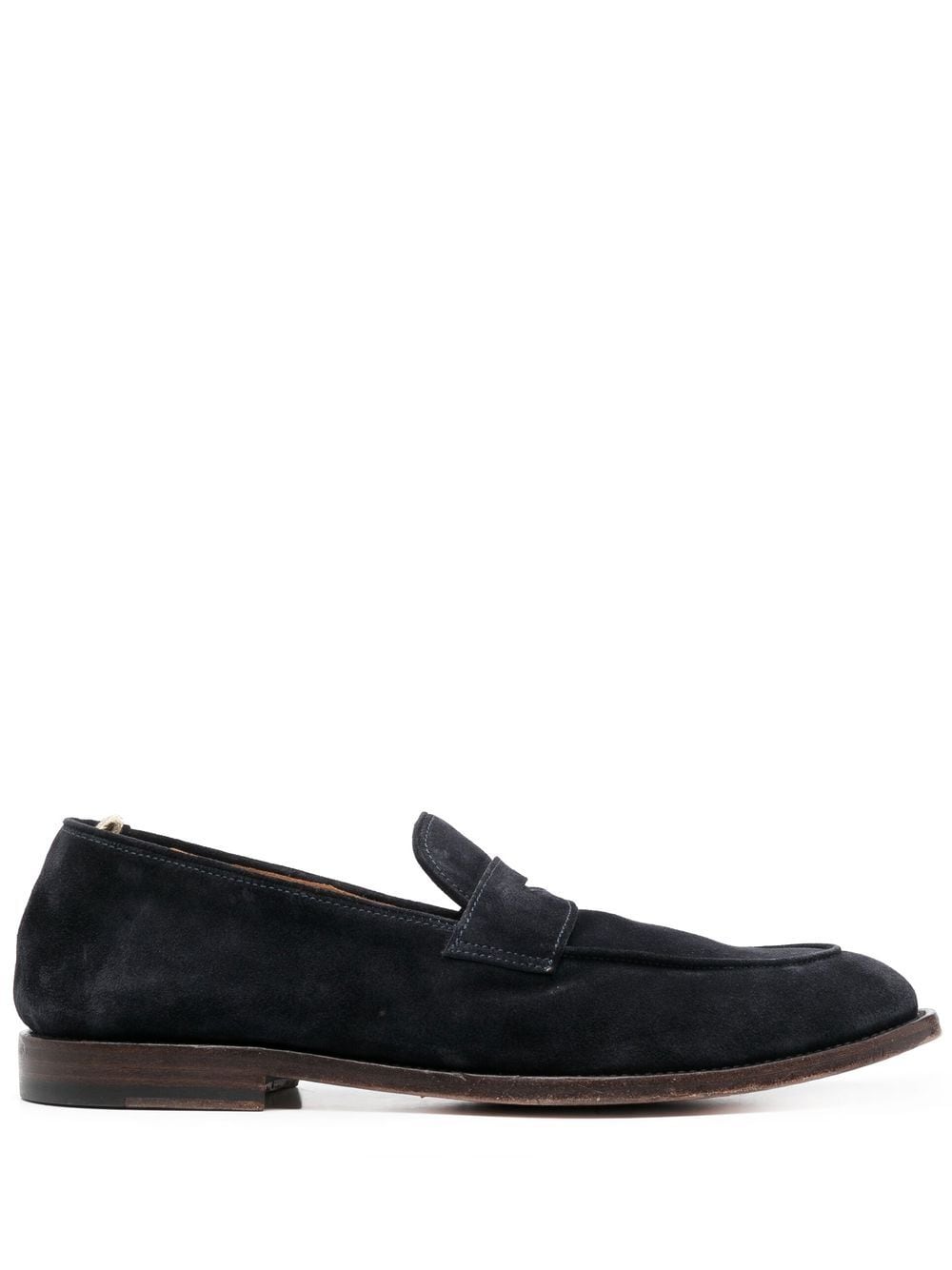 Officine Creative suede penny loafers - Blue von Officine Creative