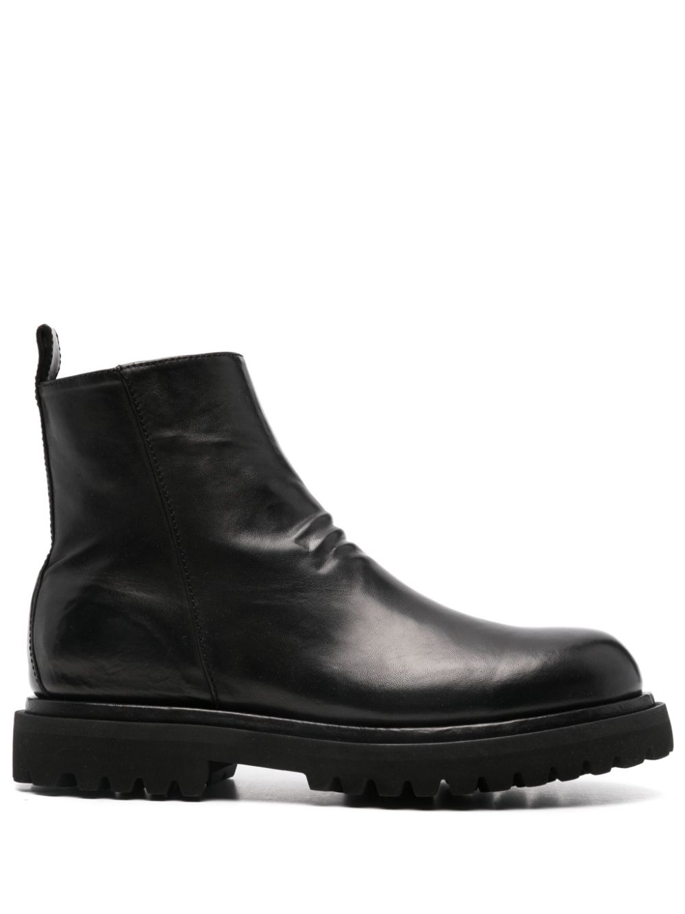 Officine Creative wrinkle-detail boots - Black von Officine Creative