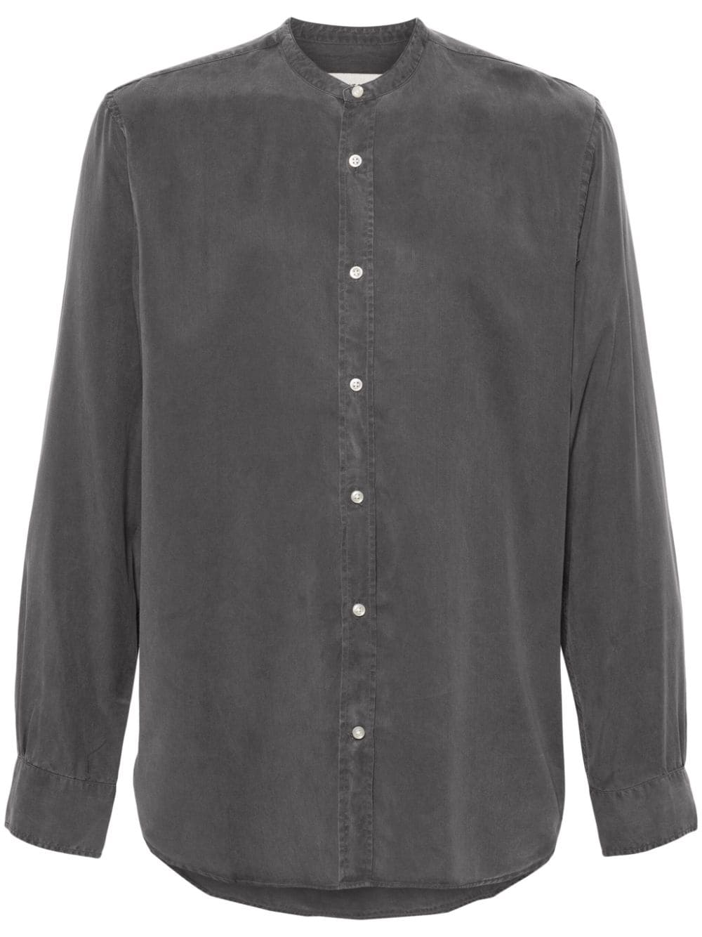 Officine Generale Gaspard band-collar shirt - Grey von Officine Generale