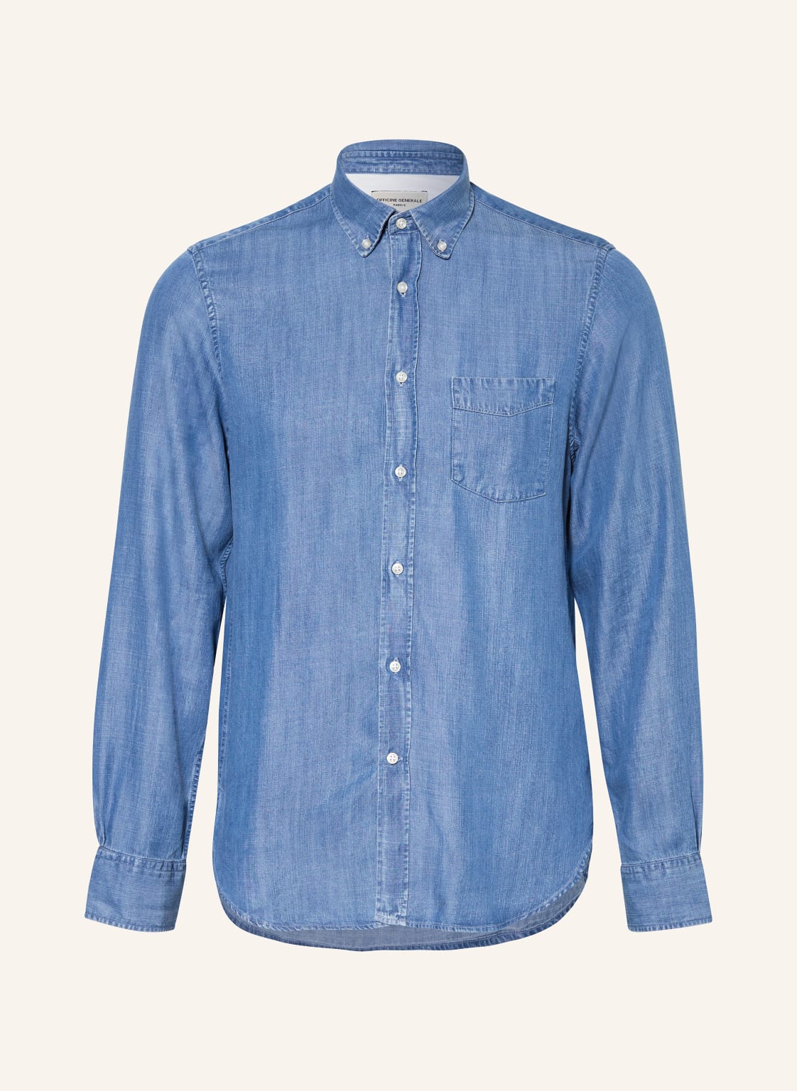 Officine Générale Hemd Regular Fit blau von Officine Générale