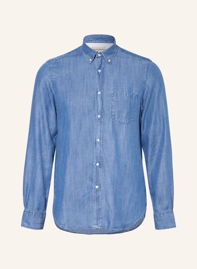 Officine Générale Hemd Regular Fit blau von Officine Générale