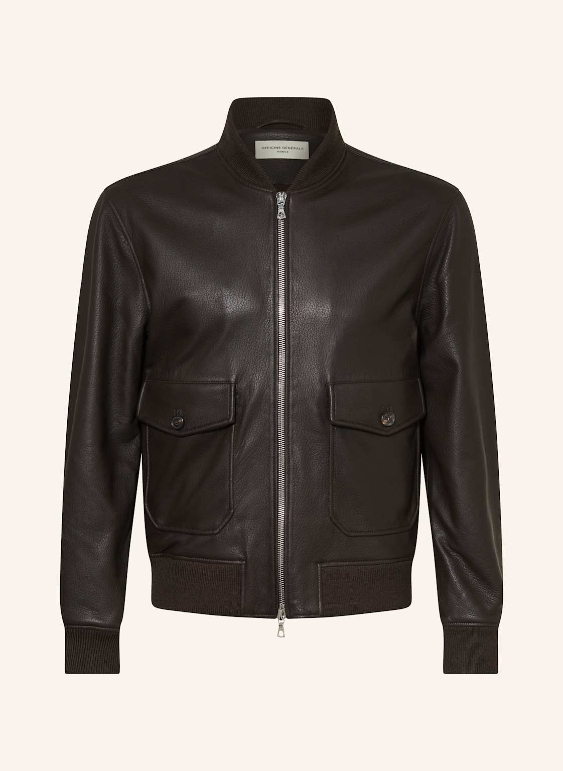 Officine Générale Lederjacke Carlo braun Officine Générale Lederjacke Carlo braun von Officine Générale