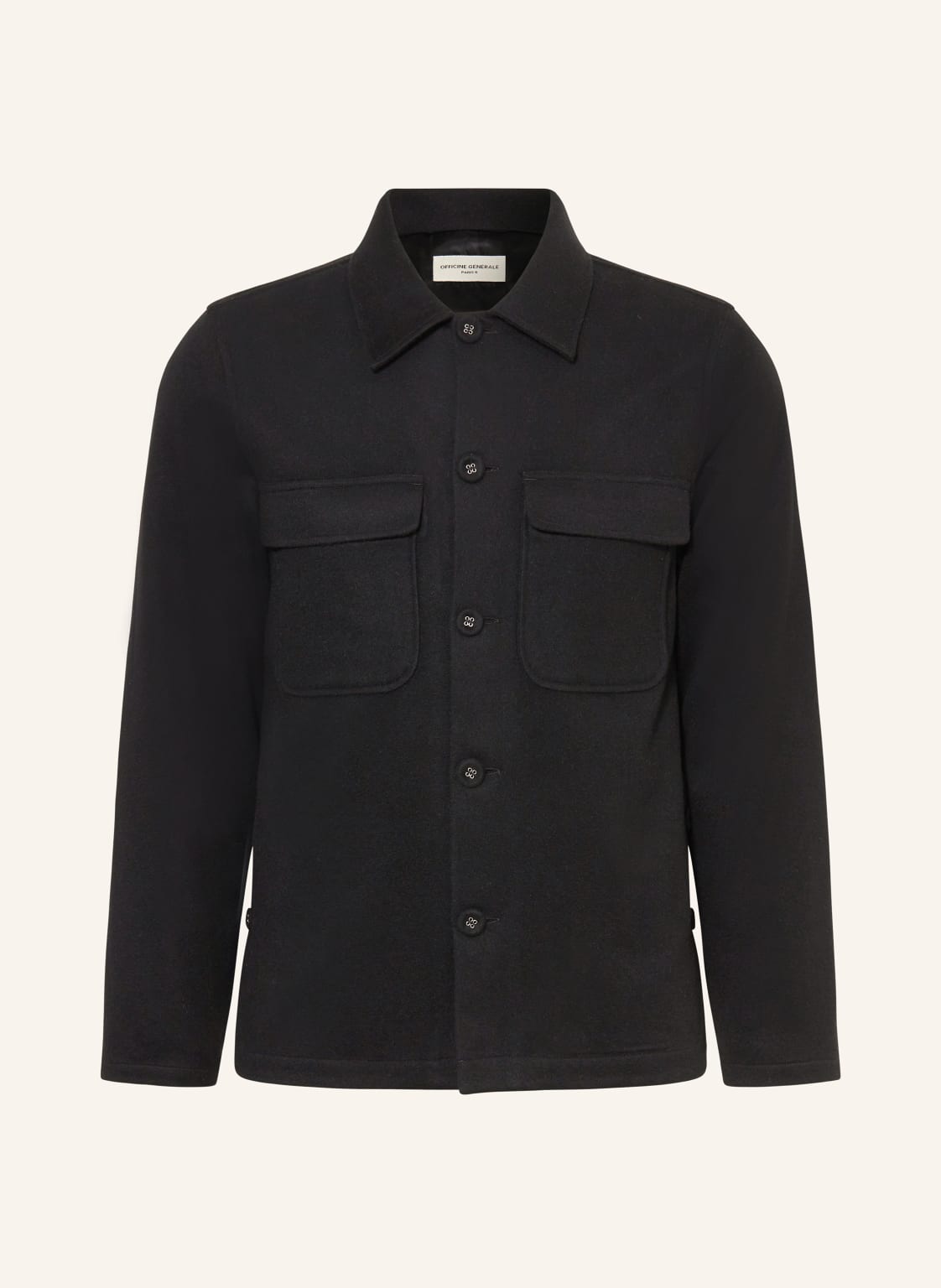 Officine Générale Overjacket Haby schwarz von Officine Générale