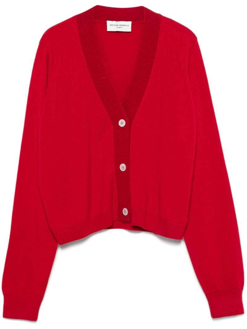 Officine Generale Serena cardigan - Red von Officine Generale