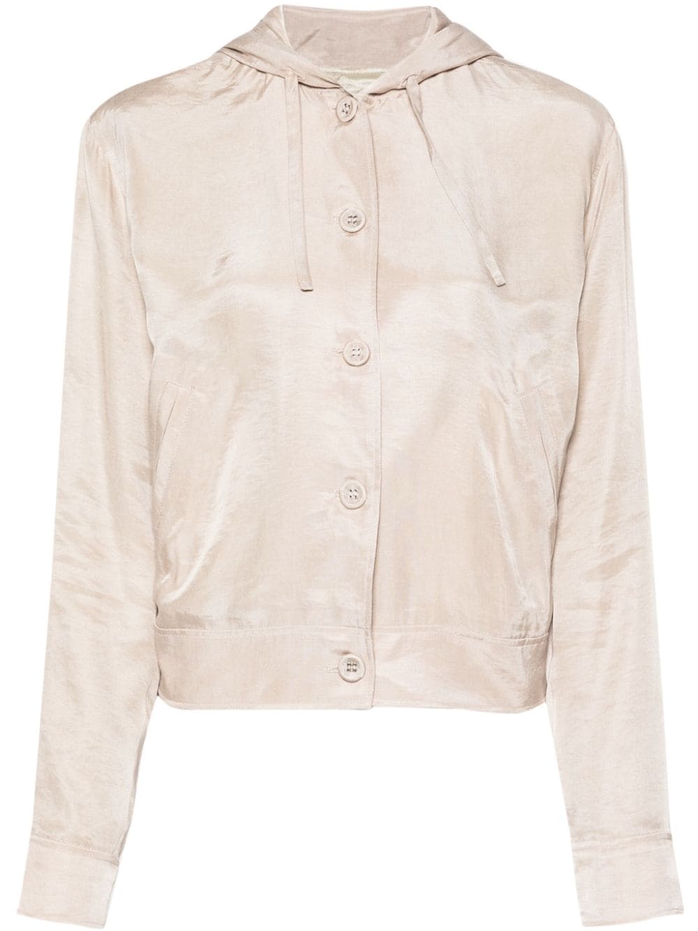 Officine Generale Xenia hooded bomber jacket - Neutrals von Officine Generale