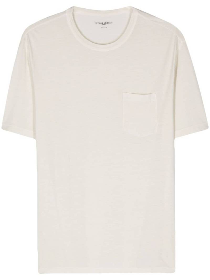 Officine Generale chest-pocket T-shirt - Neutrals von Officine Generale