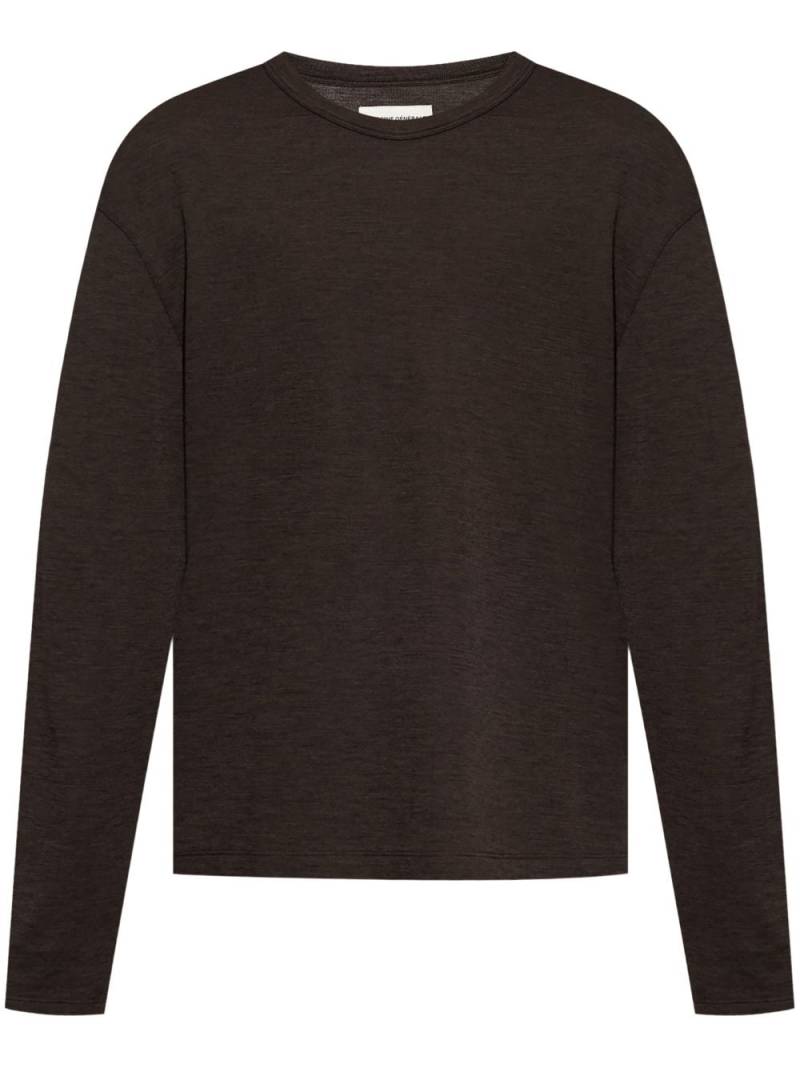 Officine Generale long-sleeve T-shirt - Brown von Officine Generale