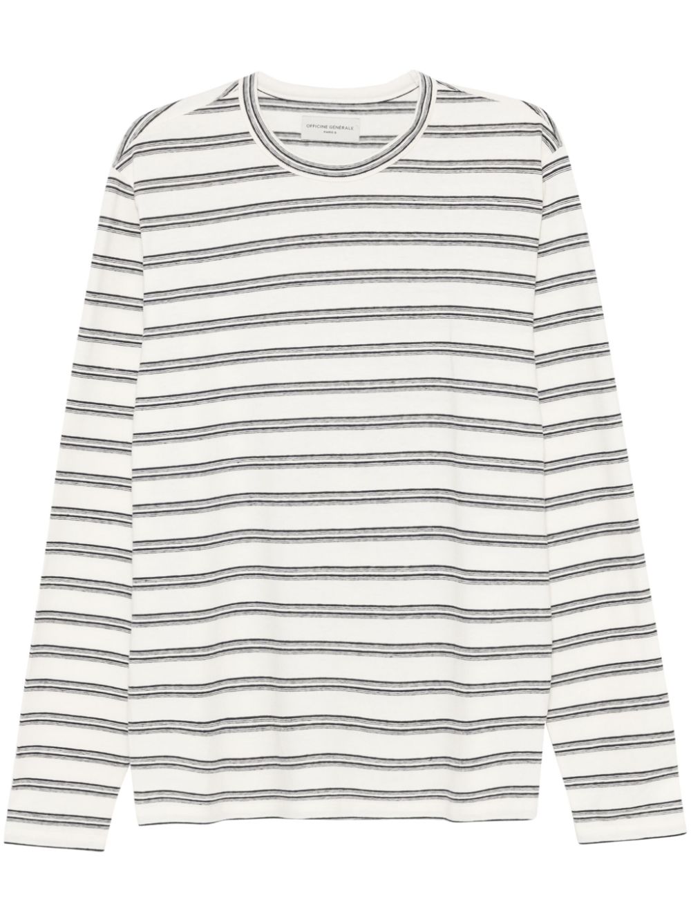 Officine Generale striped T-shirt - White von Officine Generale