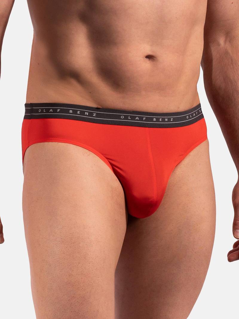 Sportlicher Slip Red2264 Herren Orange S von Olaf benz