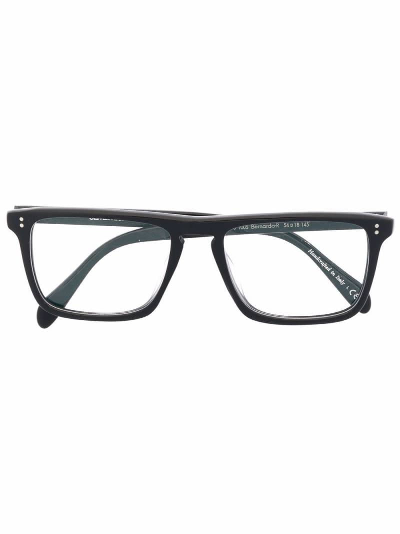 Oliver Peoples Bernardo-R square-frame glasses - Black von Oliver Peoples