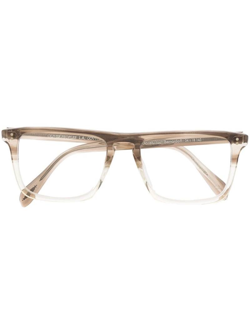 Oliver Peoples Bernardo square-frame glasses - Neutrals von Oliver Peoples