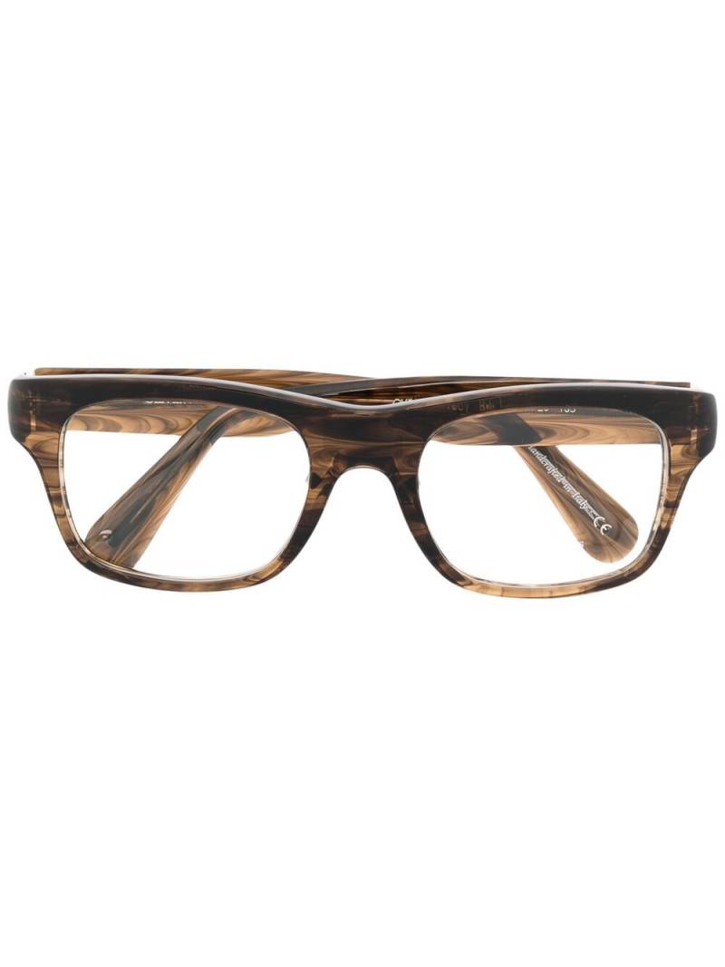 Oliver Peoples Brisdon square glasses - Brown von Oliver Peoples