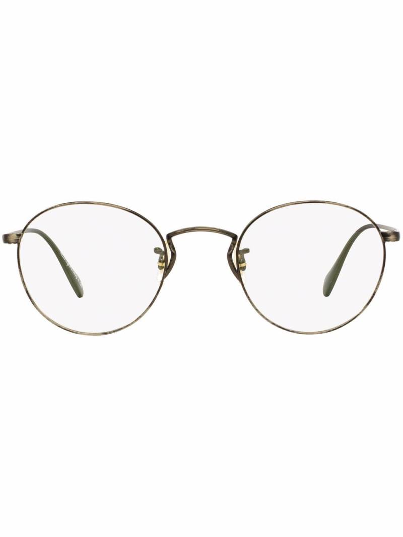 Oliver Peoples Coleridge round-frame glasses - Brown von Oliver Peoples