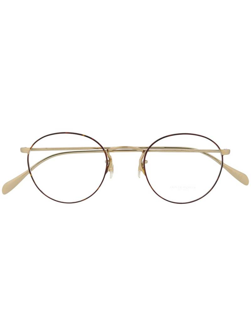 Oliver Peoples Coleridge round glasses - Brown von Oliver Peoples