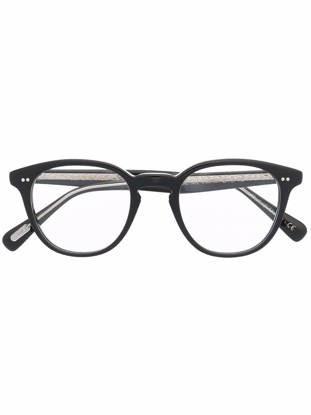 Oliver Peoples Desmon marbled glasses - Black von Oliver Peoples