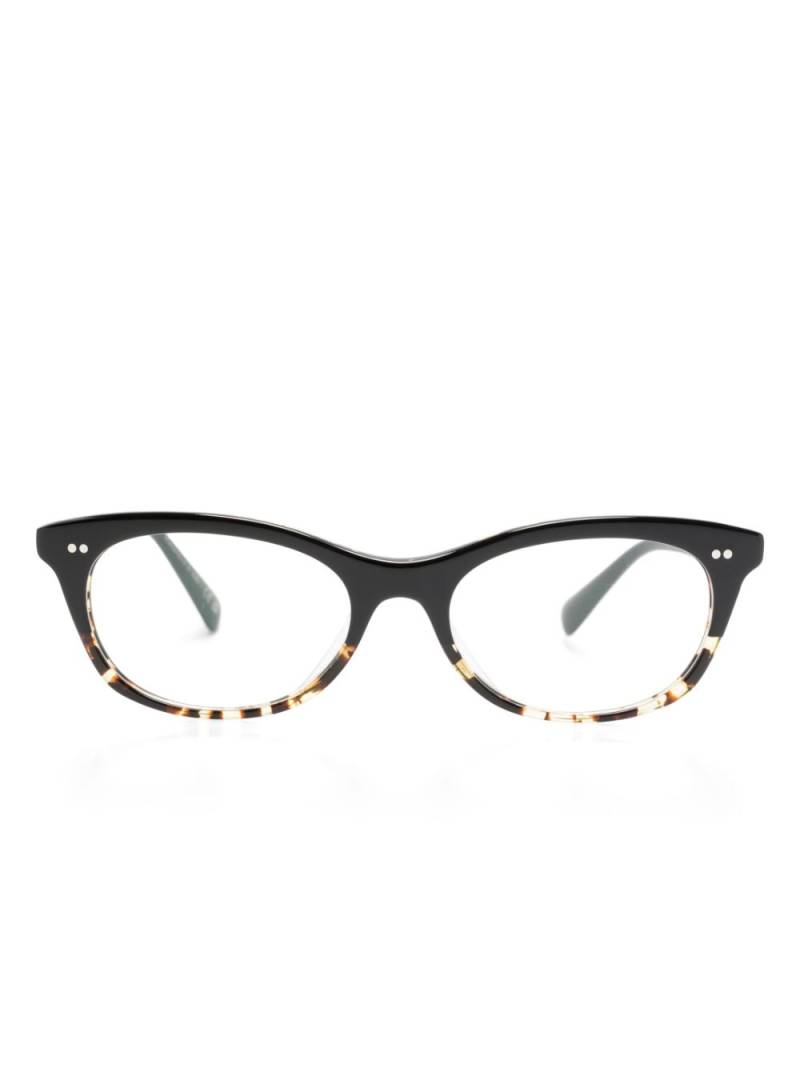 Oliver Peoples Dezerai rectangle-frame glasses - Black von Oliver Peoples