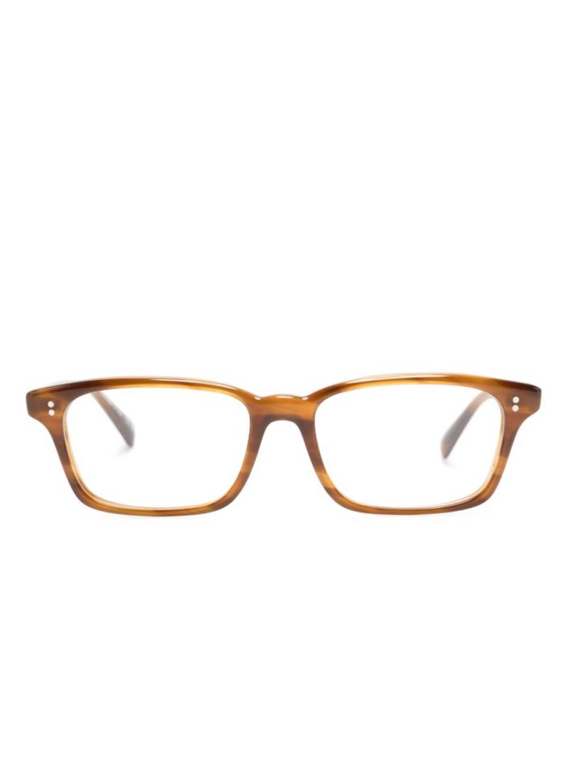 Oliver Peoples Edelson rectangle-frame glasses - Brown von Oliver Peoples