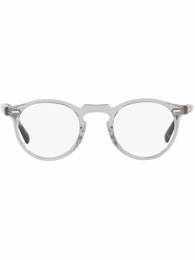 Oliver Peoples Gregory Peck round-frame glasses - Grey von Oliver Peoples