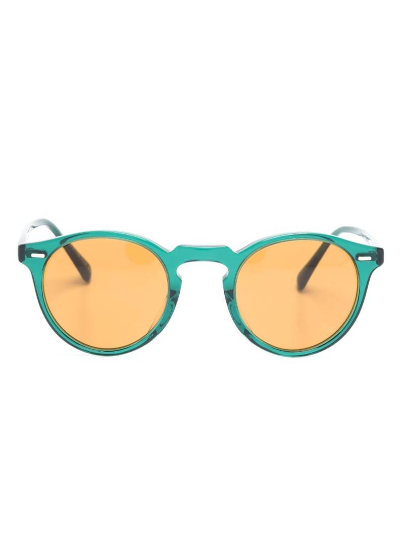 Oliver Peoples Gregory round-frame sunglasses - Green von Oliver Peoples