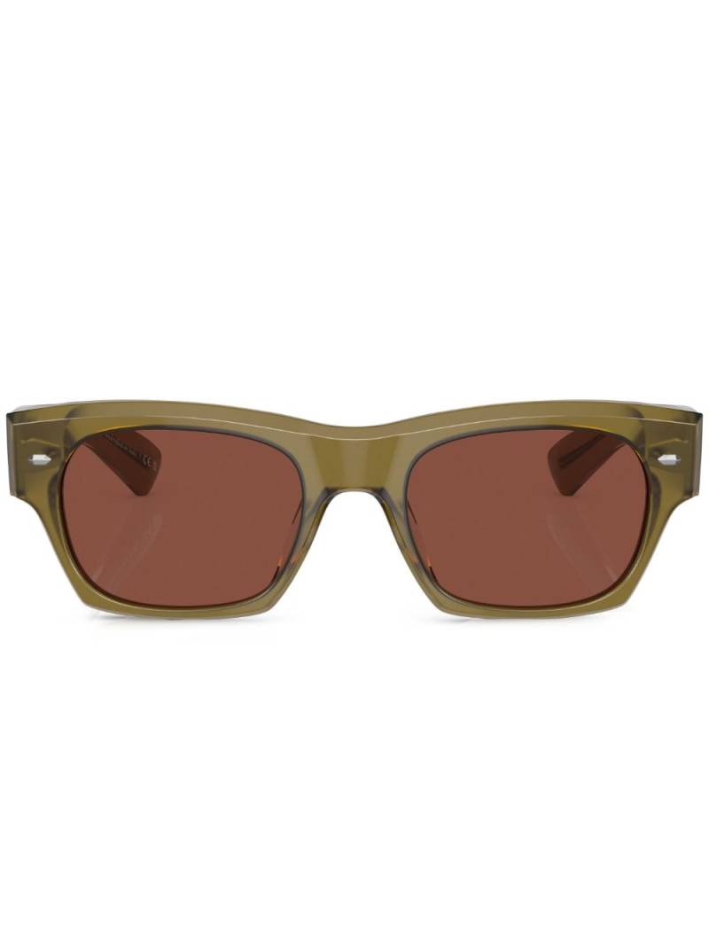 Oliver Peoples Kasdan rectangle-frame sunglasses - Green von Oliver Peoples