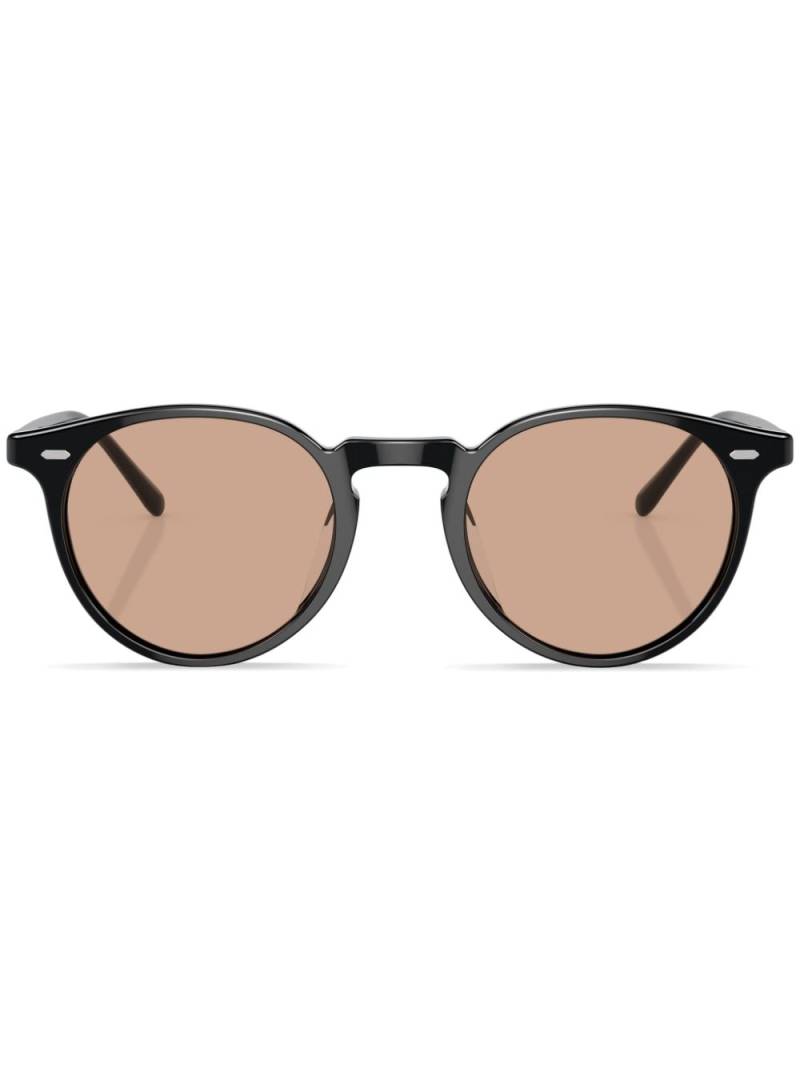 Oliver Peoples N.02 round-frame sunglasses - Black von Oliver Peoples