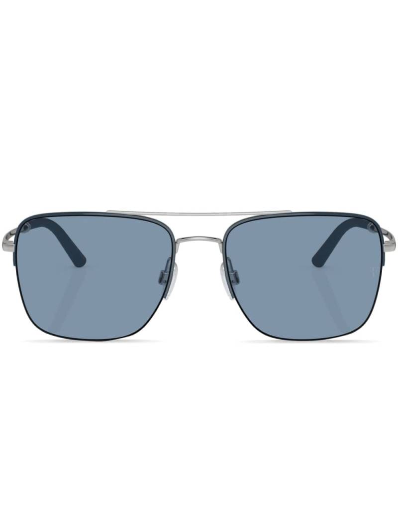 Oliver Peoples R-2 square-frame sunglasses - Silver von Oliver Peoples