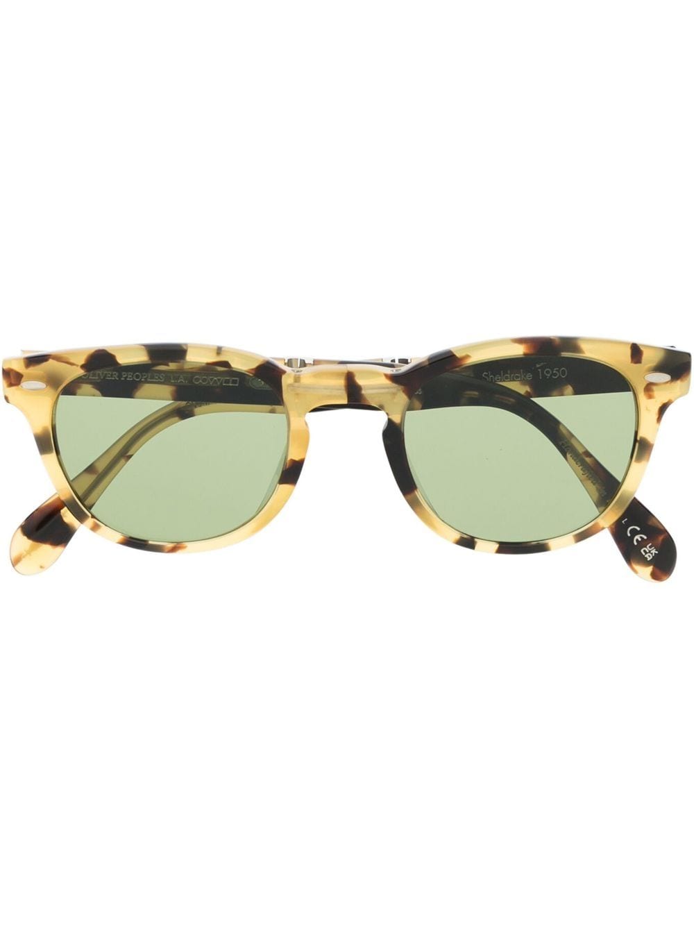 Oliver Peoples Sheldrake 1950 round-frame sunglasses - Yellow von Oliver Peoples