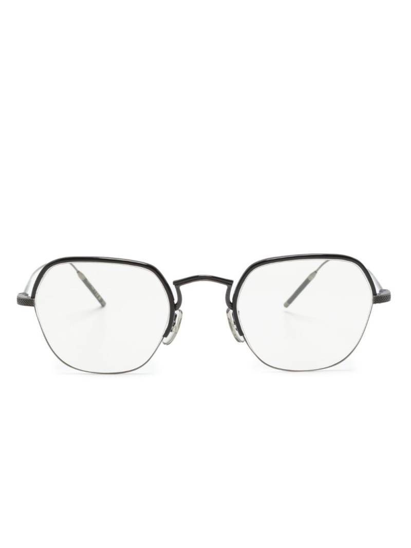 Oliver Peoples TK-7 geometric-frame glasses - Black von Oliver Peoples