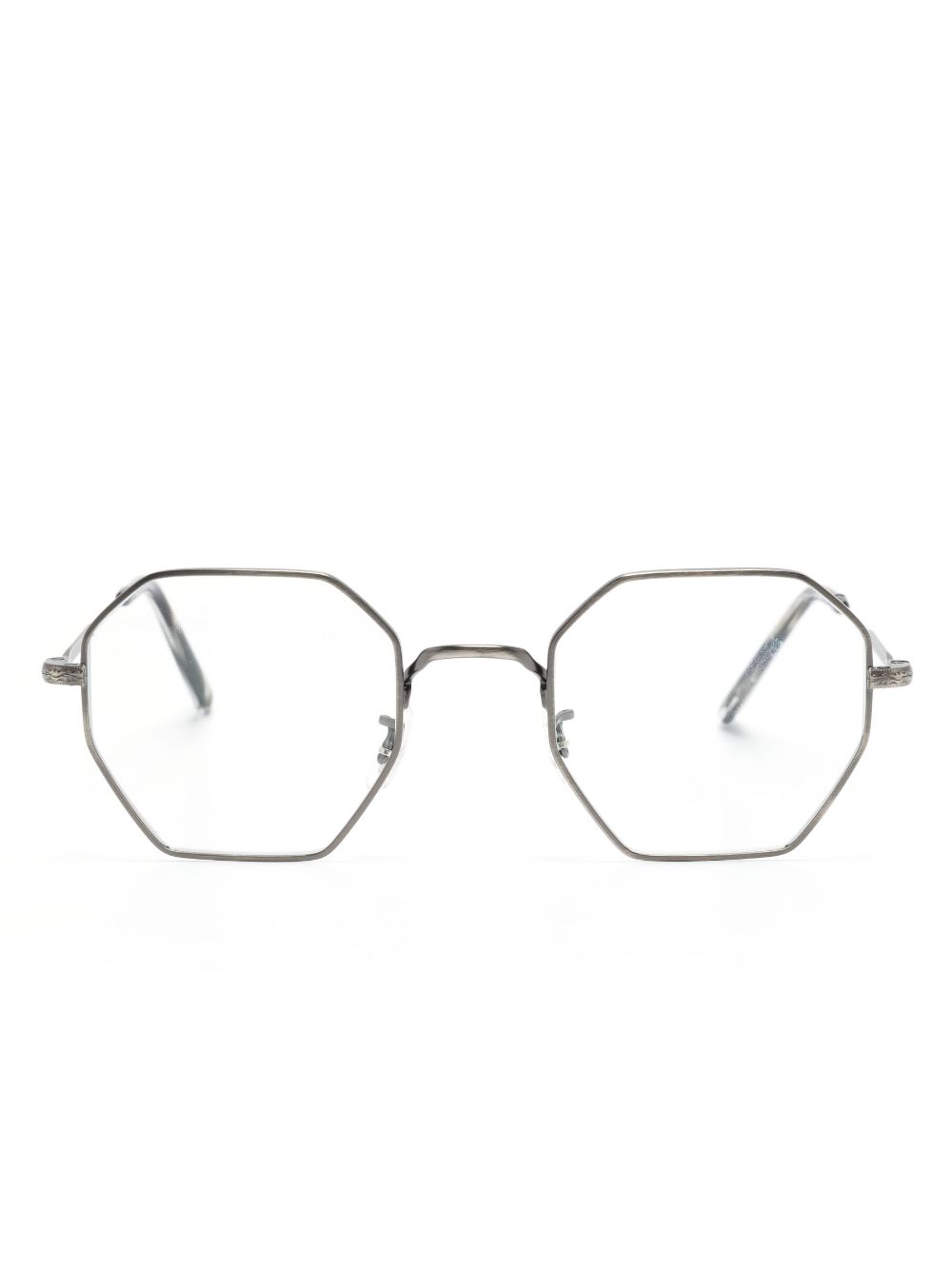 Oliver Peoples hexagonal-frame glasses - Grey von Oliver Peoples