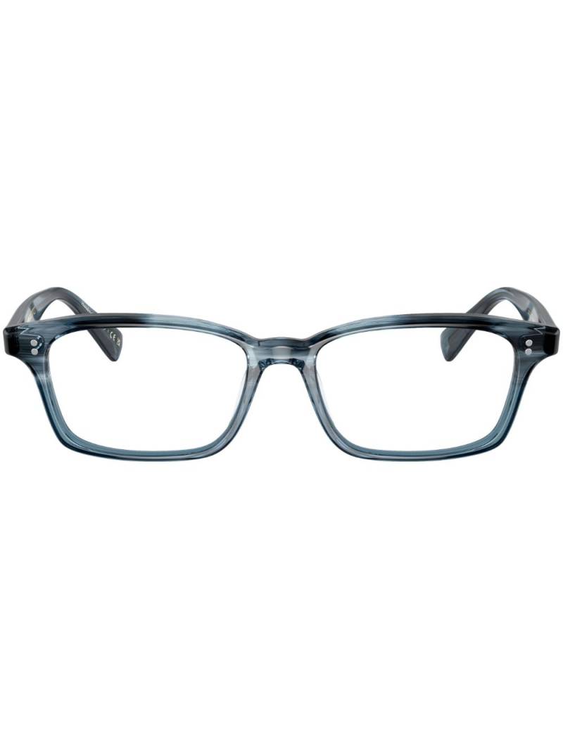 Oliver Peoples rectangle-frame glasses - Blue von Oliver Peoples