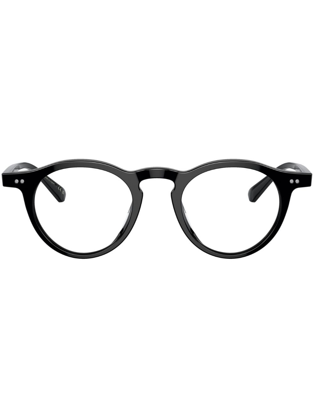 Oliver Peoples round-frame glasses - Black von Oliver Peoples