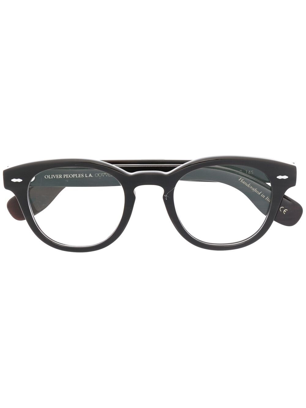 Oliver Peoples round frame glasses - Black von Oliver Peoples