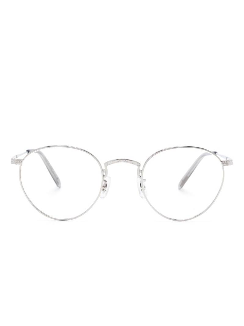 Oliver Peoples round-frame titanium glasses - Silver von Oliver Peoples