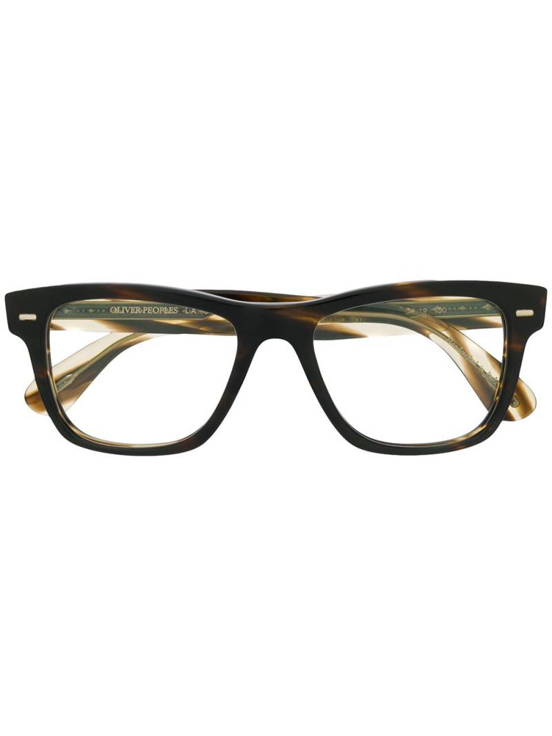 Oliver Peoples square frame glasses - Black von Oliver Peoples