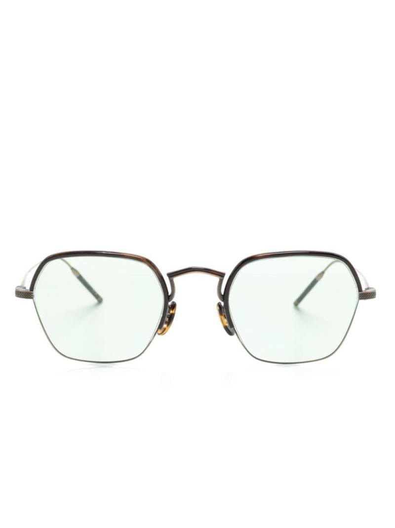 Oliver Peoples square-frame glasses - Brown von Oliver Peoples