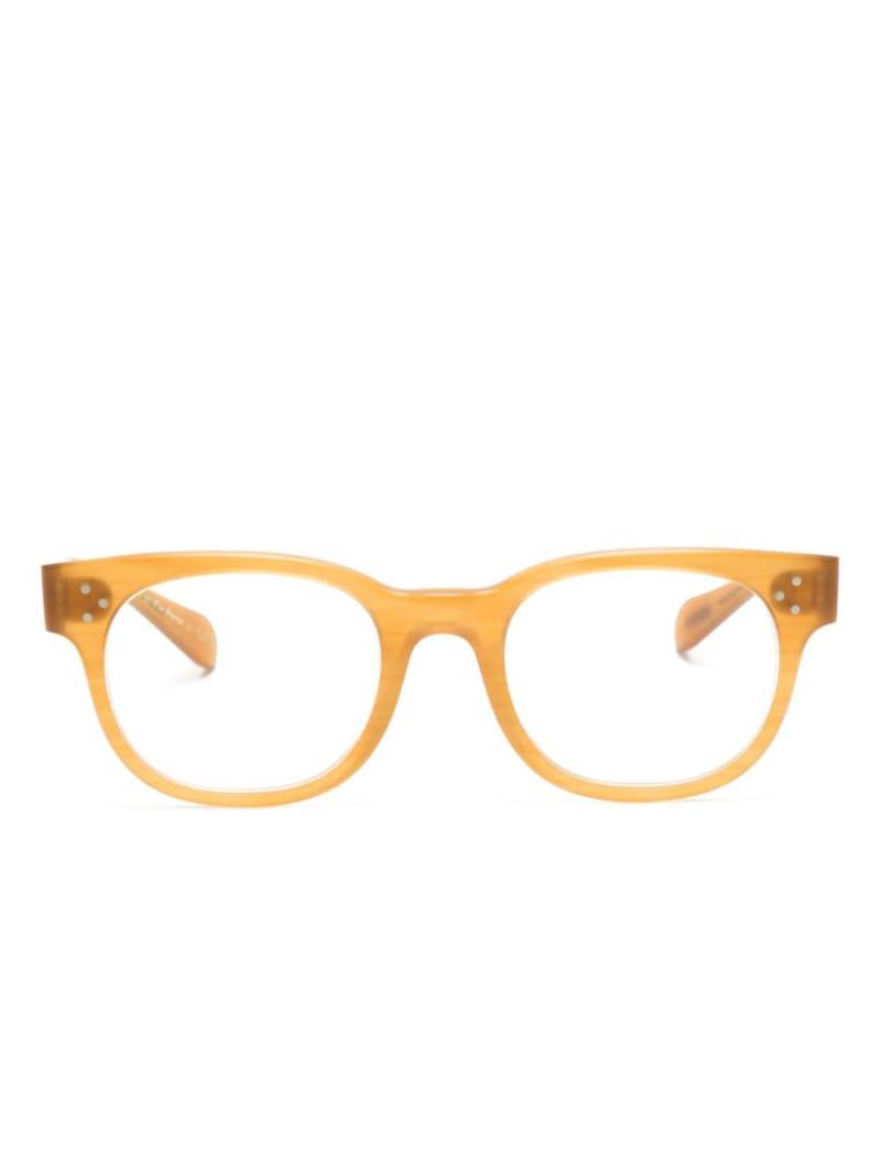 Oliver Peoples square-frame glasses - Neutrals von Oliver Peoples